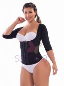 Chaleco con broches y mangas en osmotex